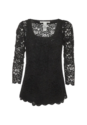 DVF Diane von Furstenberg Hasina lace blouse - Black