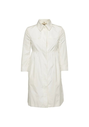 Burberry Pre-Owned pleated trench coat - White