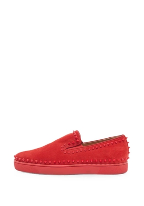 Christian Louboutin Pre-Owned Pik leather sneakers - Red