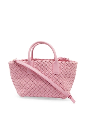 Bottega Veneta Pre-Owned mini Cabat Intrecciato-leather tote bag - Pink