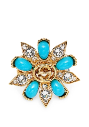 Gucci Pre-Owned Interlocking G flower rings - Gold