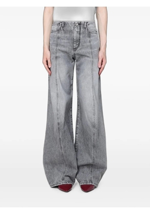 Max Mara seam-detail flared jeans - Grey