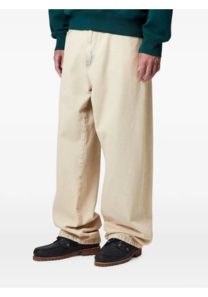 Carhartt WIP logo-patch straight-leg jeans - Blue