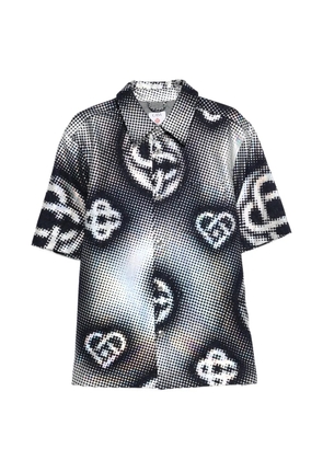 Casablanca Pearlescent Monogram shirt - Black
