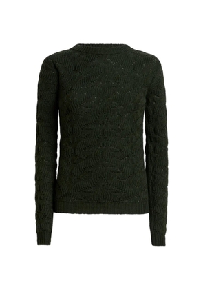 ETRO wool-blend sweater with paisley detailing - Green