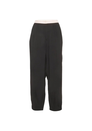 Sonia Rykiel Pre-Owned crepe pleated trousers - Black