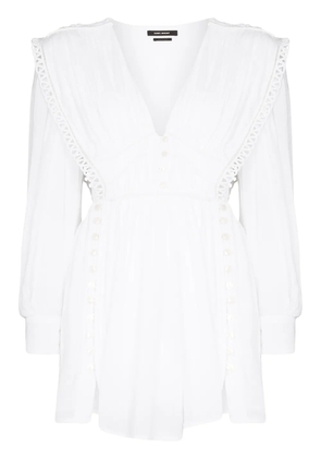 ISABEL MARANT Yaxo buttoned mini dress - White