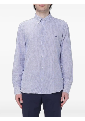 BROOKSFIELD striped linen shirt - Blue