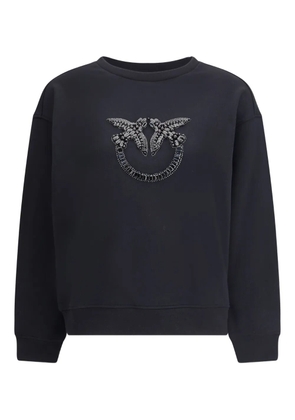 PINKO crystal-embellishment sweatshirt - Black