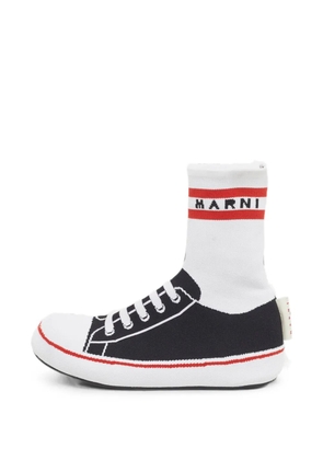 Marni Pre-Owned logo-print sock-style sneakers - Black