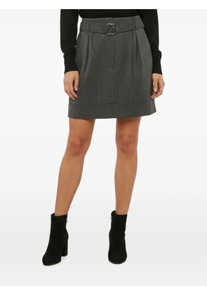 Brunello Cucinelli pleated belted midi skirt - Grey