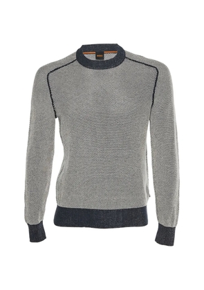 BOSS crew-neck sweater - Blue