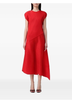 MeimeiJ pleated asymmetric dress - Red