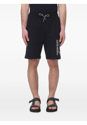 Ea7 Emporio Armani logo-print drawstring shorts - Black