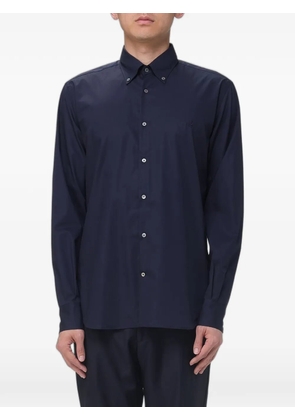 BROOKSFIELD cotton-poplin button-down shirt - Blue