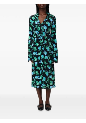 Coperni floral-print midi dress - Black
