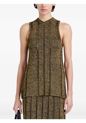 Proenza Schouler Maelle top in drop needle tweed - Gold