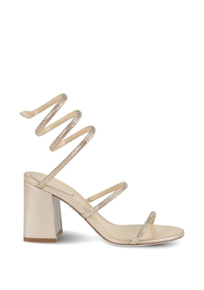 René Caovilla Cleo crystal-embellished sandals - Neutrals