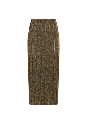 Proenza Schouler Maelle skirt in drop needle tweed - Gold