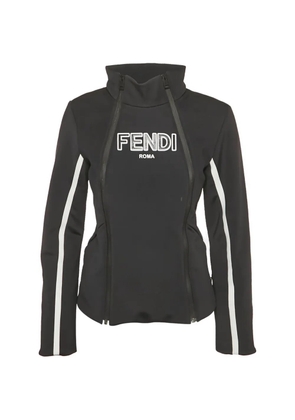 Fendi Pre-Owned logo-print ski top - Black