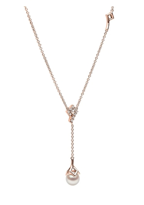Yoko London 18kt rose gold Trend freshwater pearl and diamond necklace - Pink