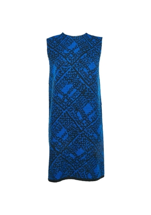 Saint Laurent Pre-Owned 2011 woven shift midi dress - Blue