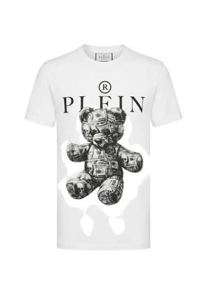 Philipp Plein jersey T-shirt Skull Teddy Dollar - White