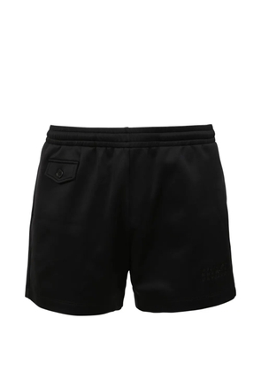 MM6 Maison Margiela logo-embroidered elasticated shorts - Black