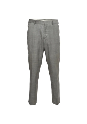 Balmain Pre-Owned Super 120's slim-fit wool trousers - Grey