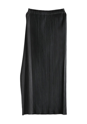 Pleats Please Issey Miyake Pointe pleated panelled midi skirt - Black