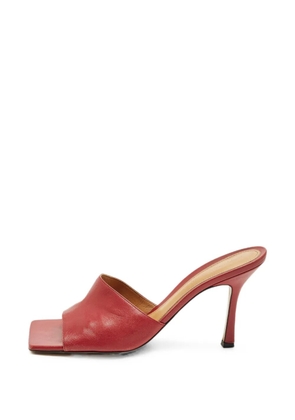 Bottega Veneta Pre-Owned square-toe sandals - Red