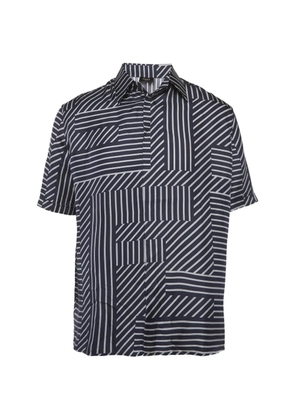 Fendi Pre-Owned striped silk shirt - Blue