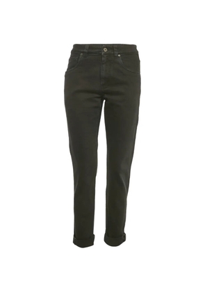 Brunello Cucinelli Vintage straight-leg mid-rise jeans - Black