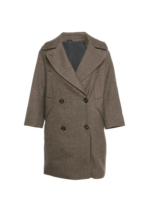 Brunello Cucinelli Vintage double-breasted coat - Brown
