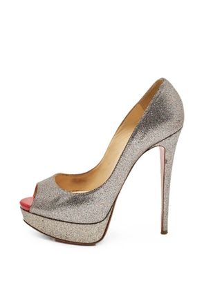 Christian Louboutin Pre-Owned Lady Peep heeled pumps - Silver