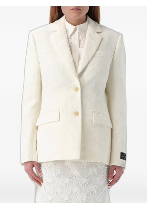 MSGM jacquard-effect blazer - White