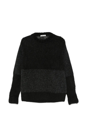 Undercover colourblock brushed-finish sweater - Black
