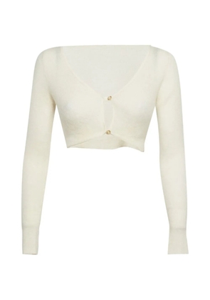 Jacquemus Pre-Owned V-neck cardigan - White