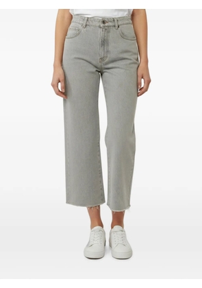 Miu Miu Pre-Owned straight-fit raw-hem jeans - Grey