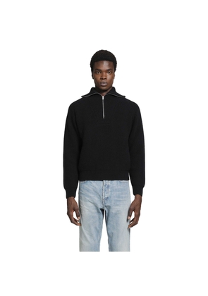 High Zipped Neck Sweater