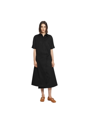 Shirt Dress in Cotton and Silk