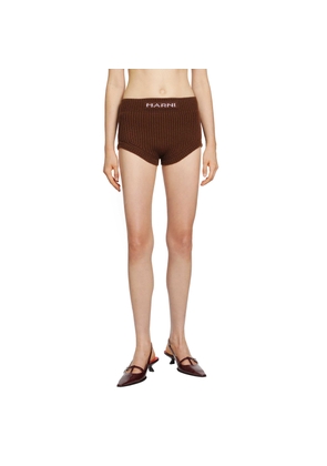 Wool Cashmere Logo Briefs