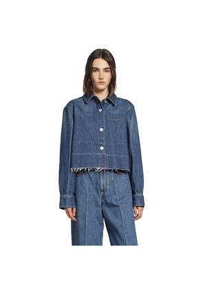 Cropped Denim Shirt