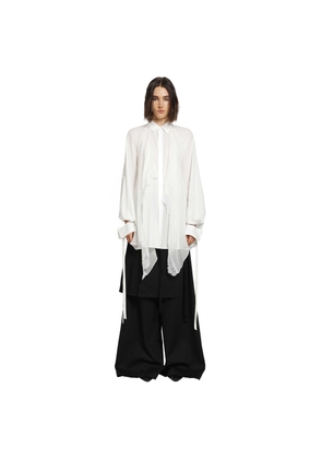 Sini Shirt with Silk Crepon Drap