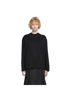 Cotton Crewneck Long Sleeve T-Shirt