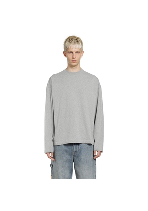 Vertical Logo Cotton Long Sleeve T-Shirt
