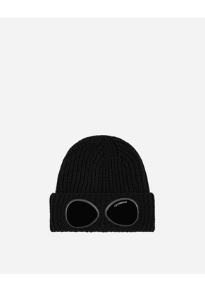 Extra Fine Merino Wool Goggle Beanie Black