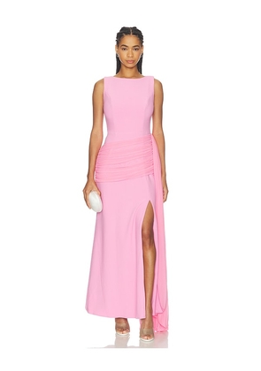 ELLIATT Amelina Sash Gown in Pink. Size S. Also in M, L, XL, XXL.