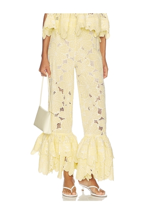 CeliaB Tava Pants in Yellow. Size XS. Also in S.