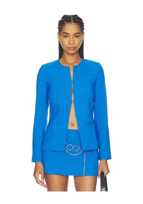 Amanda Uprichard Capria Top in Blue. Size XS. Also in S, L, M, XL.